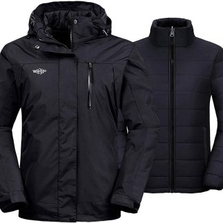 3 In 1 Ski Jacket Cotton Padded Liner Winter Coat image 1